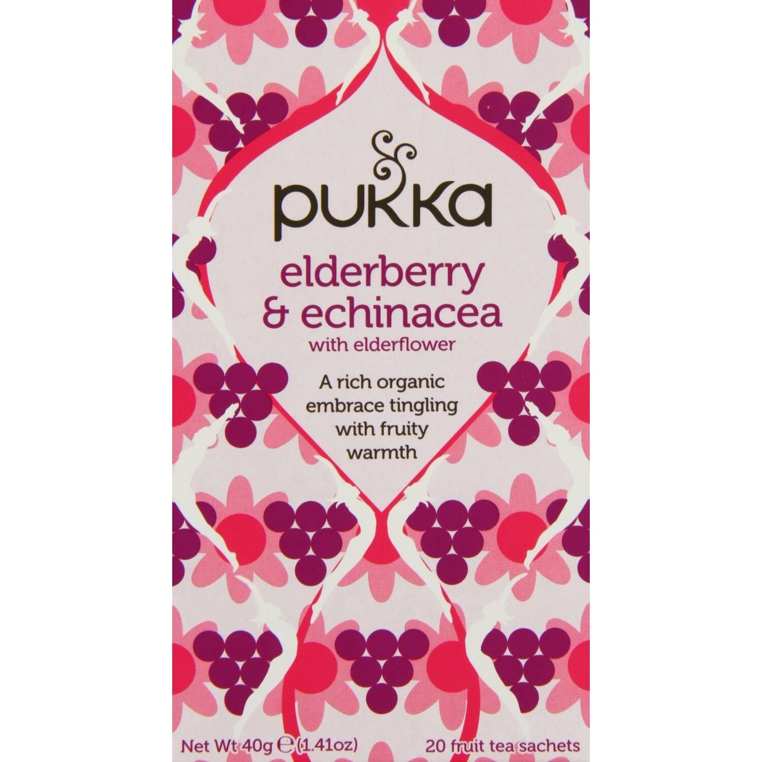 Pukka Organic Elderberry & Echinacea - R (Pack Of 8)